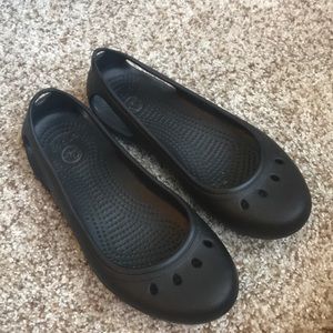 Crocs Black Kadee Slip on flats
